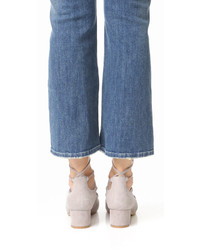 Красные замшевые туфли от Jeffrey Campbell