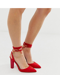 Красные замшевые туфли от ASOS DESIGN
