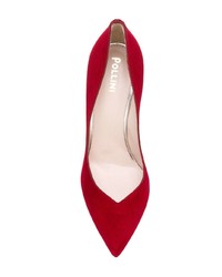 Красные замшевые туфли от Pollini