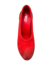 Красные замшевые туфли от Marsèll