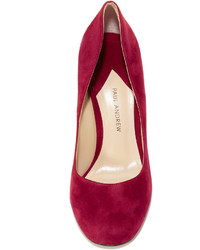 Красные замшевые туфли от Paul Andrew