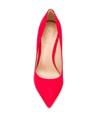 Красные замшевые туфли от Schutz