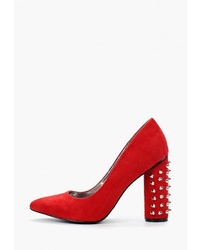 Красные замшевые туфли от Catisa