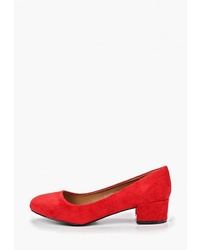 Красные замшевые туфли от Catisa