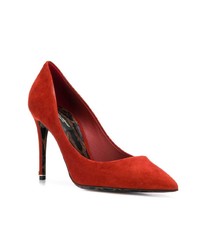 Красные замшевые туфли от Dolce & Gabbana
