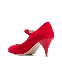 Красные замшевые туфли от Miu Miu