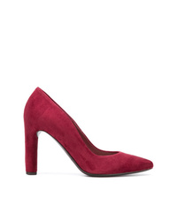 Красные замшевые туфли от Del Carlo