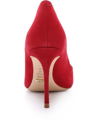 Красные замшевые туфли от Schutz