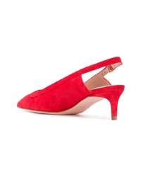 Красные замшевые туфли от Stuart Weitzman