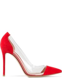 Красные замшевые туфли от Gianvito Rossi