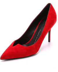 Красные замшевые туфли от Giuseppe Zanotti