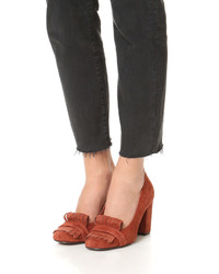 Красные замшевые туфли от Steven