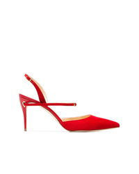 Красные замшевые туфли от Jennifer Chamandi