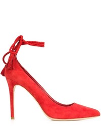 Красные замшевые туфли от Joie