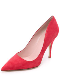 Красные замшевые туфли от Kate Spade