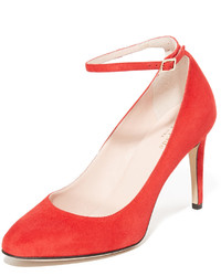 Красные замшевые туфли от Kate Spade