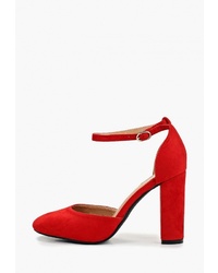 Красные замшевые туфли от La Bottine Souriante