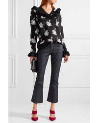 Красные замшевые туфли от Nicholas Kirkwood