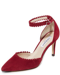 Красные замшевые туфли от LK Bennett