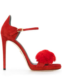 Красные замшевые туфли от Loriblu
