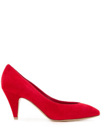 Красные замшевые туфли от Mansur Gavriel
