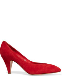 Красные замшевые туфли от Mansur Gavriel