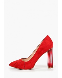 Красные замшевые туфли от Marco Bonne`