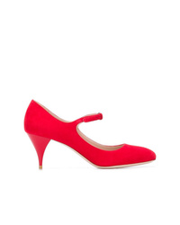 Красные замшевые туфли от Miu Miu