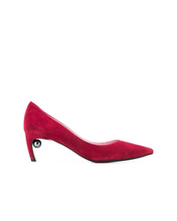 Красные замшевые туфли от Nicholas Kirkwood