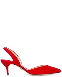 Красные замшевые туфли от Paul Andrew