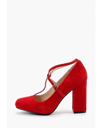 Красные замшевые туфли от Pierre Cardin