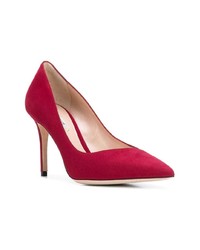 Красные замшевые туфли от Giorgio Armani