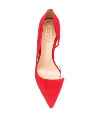 Красные замшевые туфли от Schutz