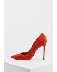 Красные замшевые туфли от Pura Lopez