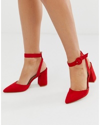 Красные замшевые туфли от RAID