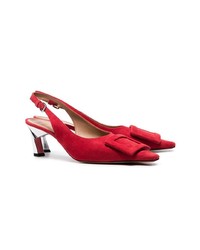 Красные замшевые туфли от Marni