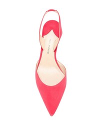 Красные замшевые туфли от Paul Andrew