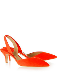 Красные замшевые туфли от Paul Andrew