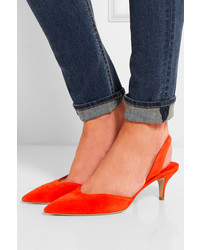 Красные замшевые туфли от Paul Andrew