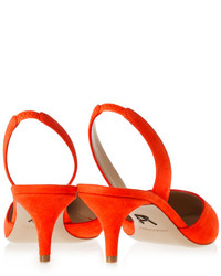 Красные замшевые туфли от Paul Andrew