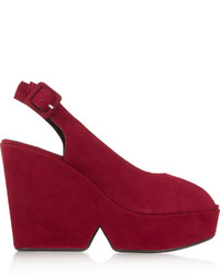 Красные замшевые туфли от Robert Clergerie