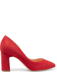 Красные замшевые туфли от Rupert Sanderson