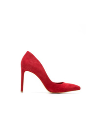 Красные замшевые туфли от Sarah Chofakian