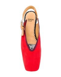 Красные замшевые туфли от Toga Pulla