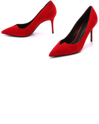 Красные замшевые туфли от Giuseppe Zanotti