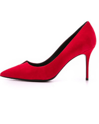 Красные замшевые туфли от Giuseppe Zanotti