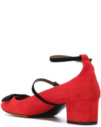 Красные замшевые туфли от Tabitha Simmons