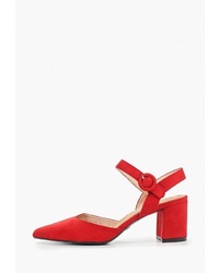 Красные замшевые туфли от Super Mode