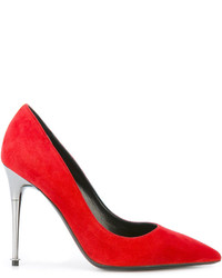 Красные замшевые туфли от Tom Ford
