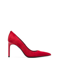 Красные замшевые туфли от Tom Ford